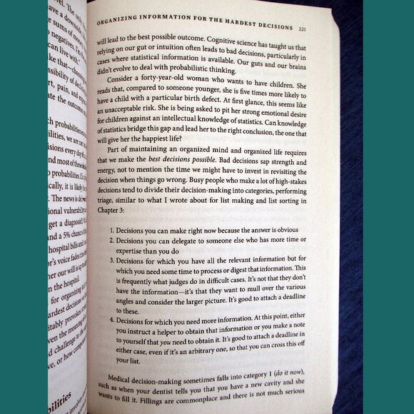 Book - The Organized Mind: Thinking Straight in the Age of Information Overload - Picture 7 of 13